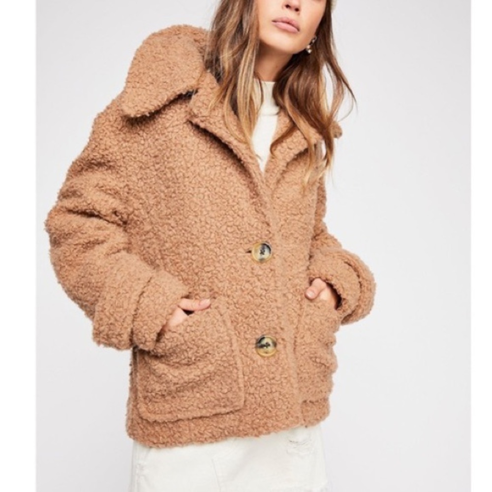 Free People so soft teddy Sherpa coat